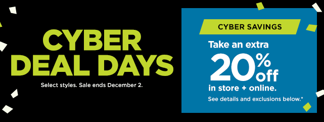 cyber deal days plus take an extra 20% off using promo code UGET20. shop now.