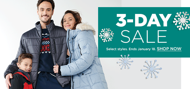 3 day sale. shop now.