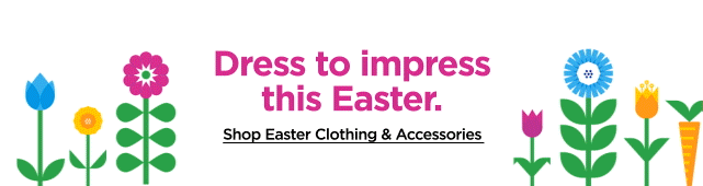 shop easter clothing and accessories. 