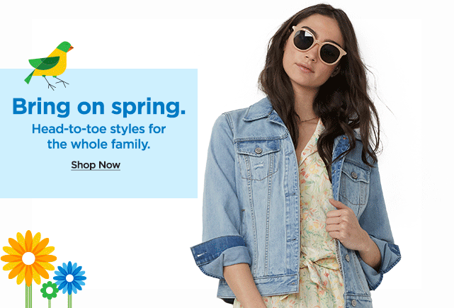 head to toe styles for the family. shop now.