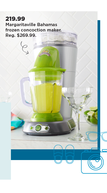 219.99 margaritaville bahamas frozen concoction maker. shop now.