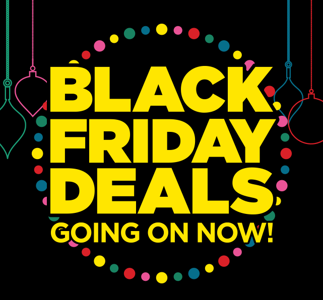black friday deals. shop now.