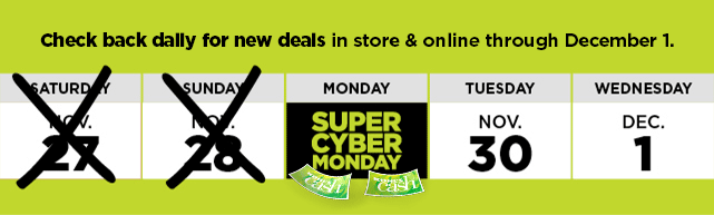super cyber monday deals. shop now.