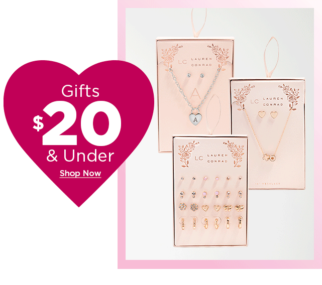 $20 and under valentines day gifts. shop now.
