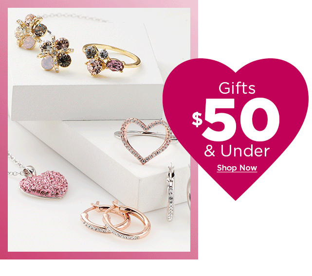 $50 and under valentines day gifts. shop now.