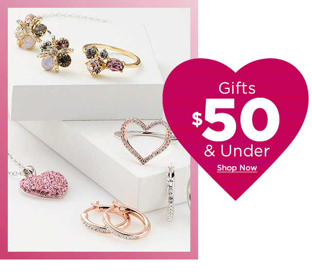 $50 and under valentines day gifts. shop now.