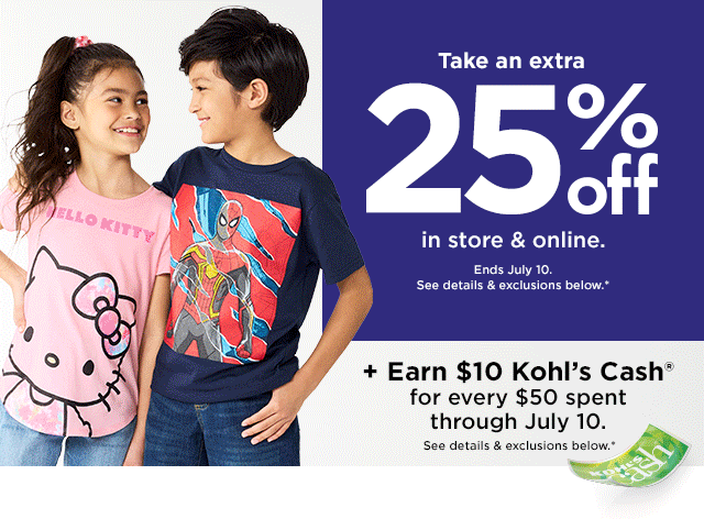 take an extra 25% off using promo code GOGET25 plus earn $10 for every $50 spent. shop now.