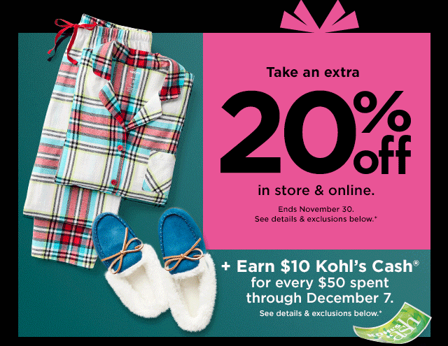take an extra 20% off in store and online. shop now.