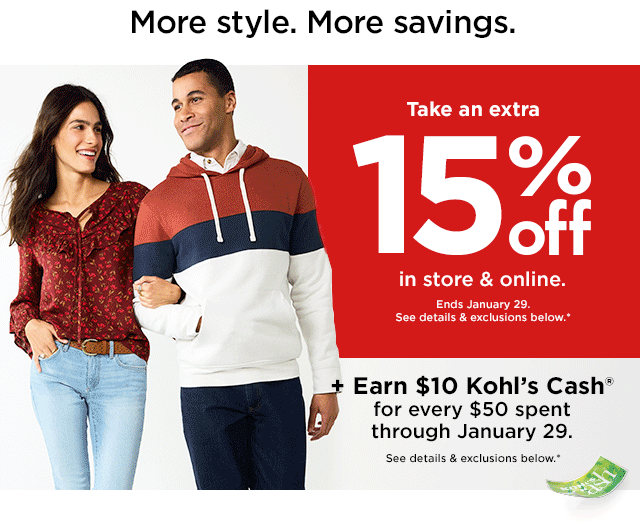 ⏳ 15% off ends soon ... get shopping & saving! ⏳ - Kohls