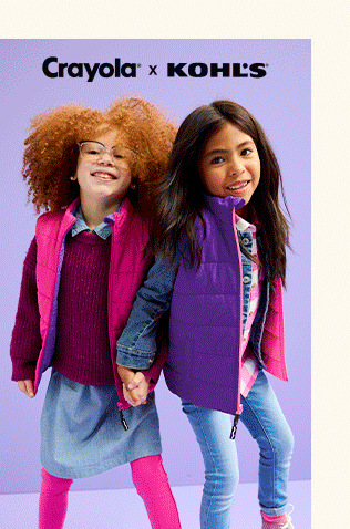 starting at 29.99 crayola clothing and accessories for kids. select styles. coupons do not apply.
