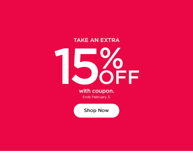 take an extra 15% off with coupon. shop now.