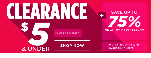 shop clearance