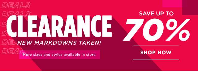 shop clearance. 
