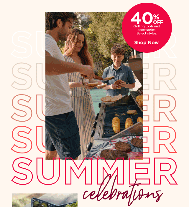 40% off grilling tools and accessories
