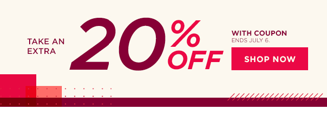 take an extra 20% off with coupon. 