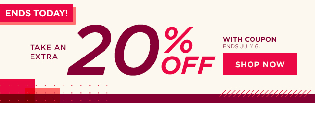 take an extra 20% off with coupon. 