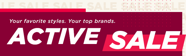 up to 40% off activewear. select styles on sale and clearance. 