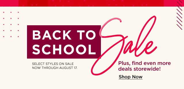 back to school sale. 