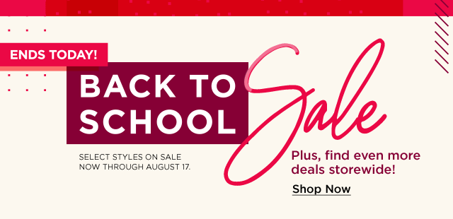 back to school sale ends today