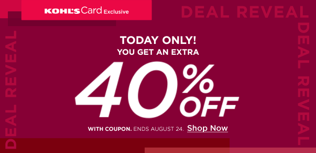 today only! you get an extra 40% off with coupon