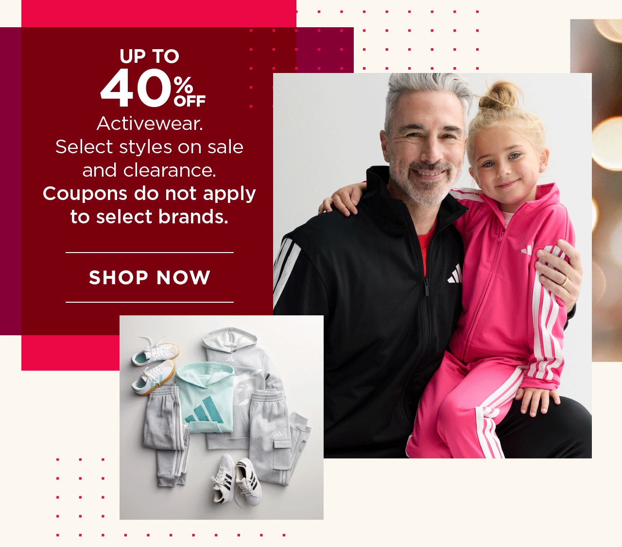 up to 40% off activewear