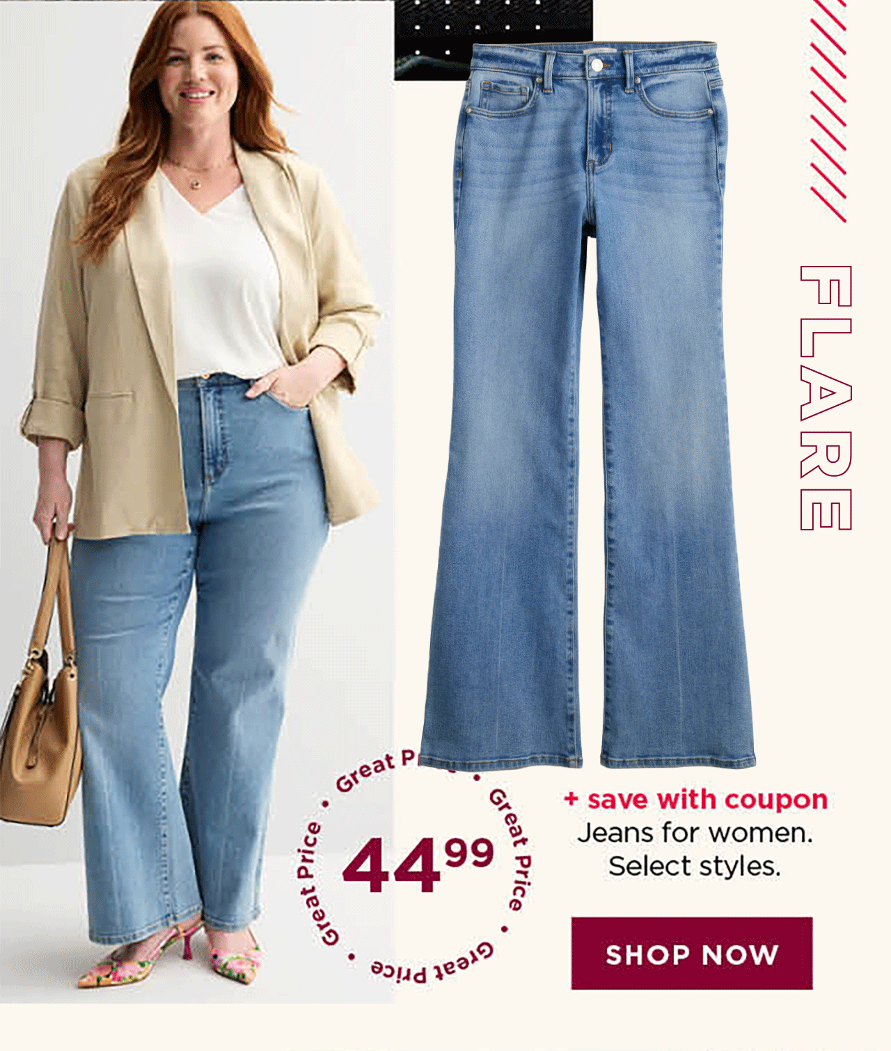 $44.99 plus save with coupon jeans for women