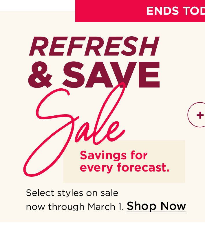 refresh and save sale
