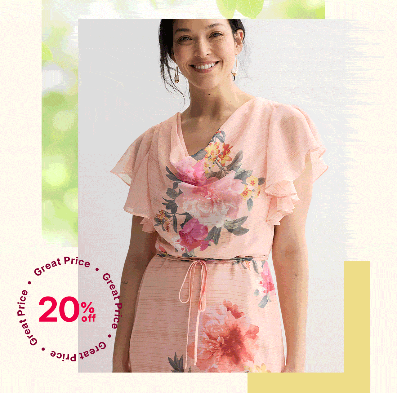 20% off dresses for women