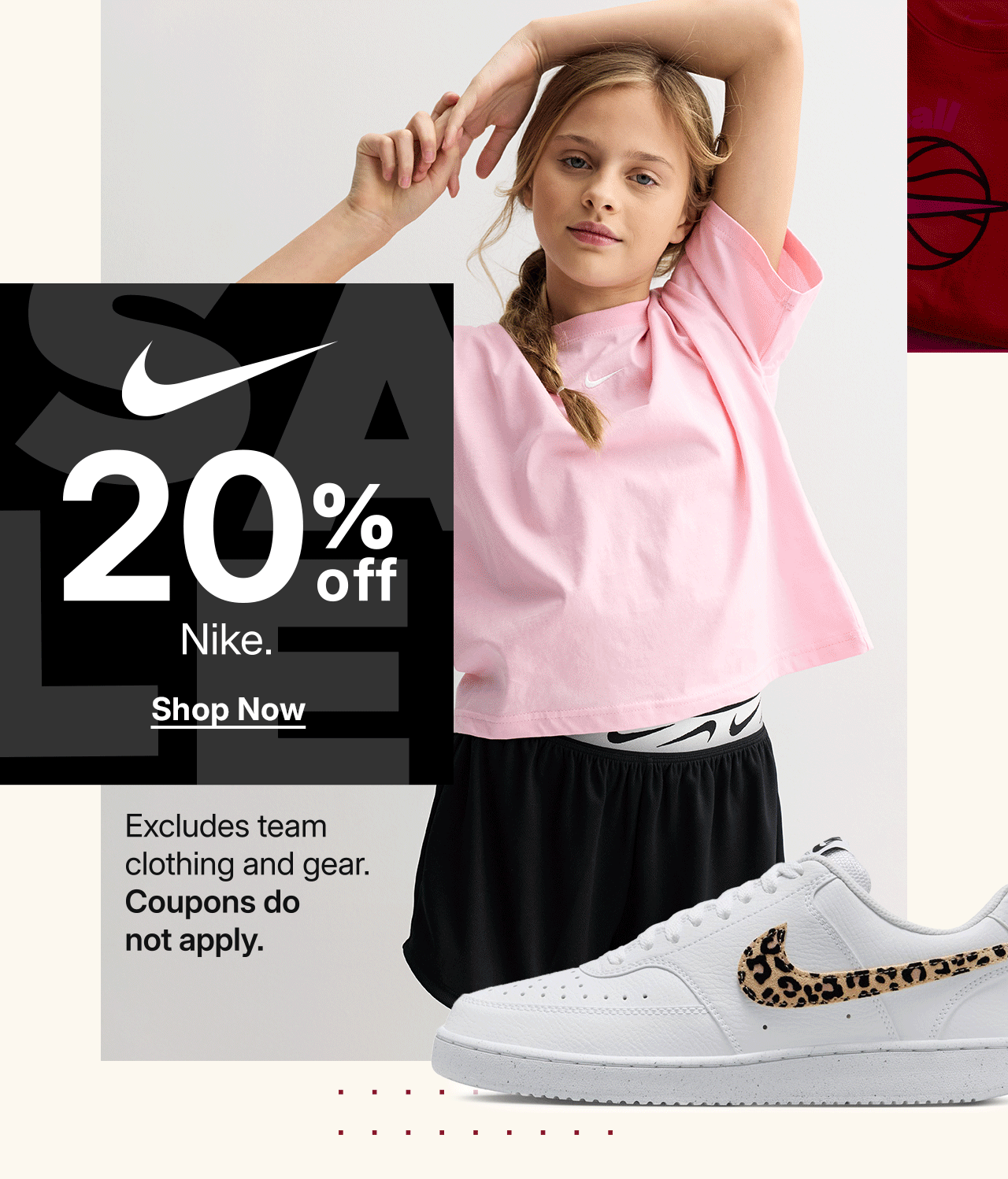 20% off nike