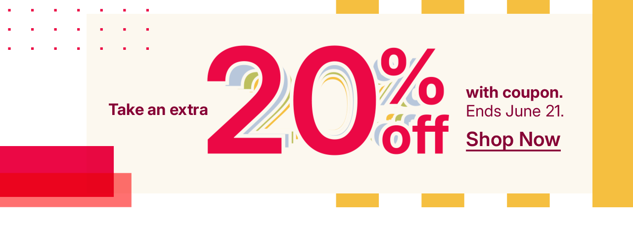 take an extra 20% off with coupon