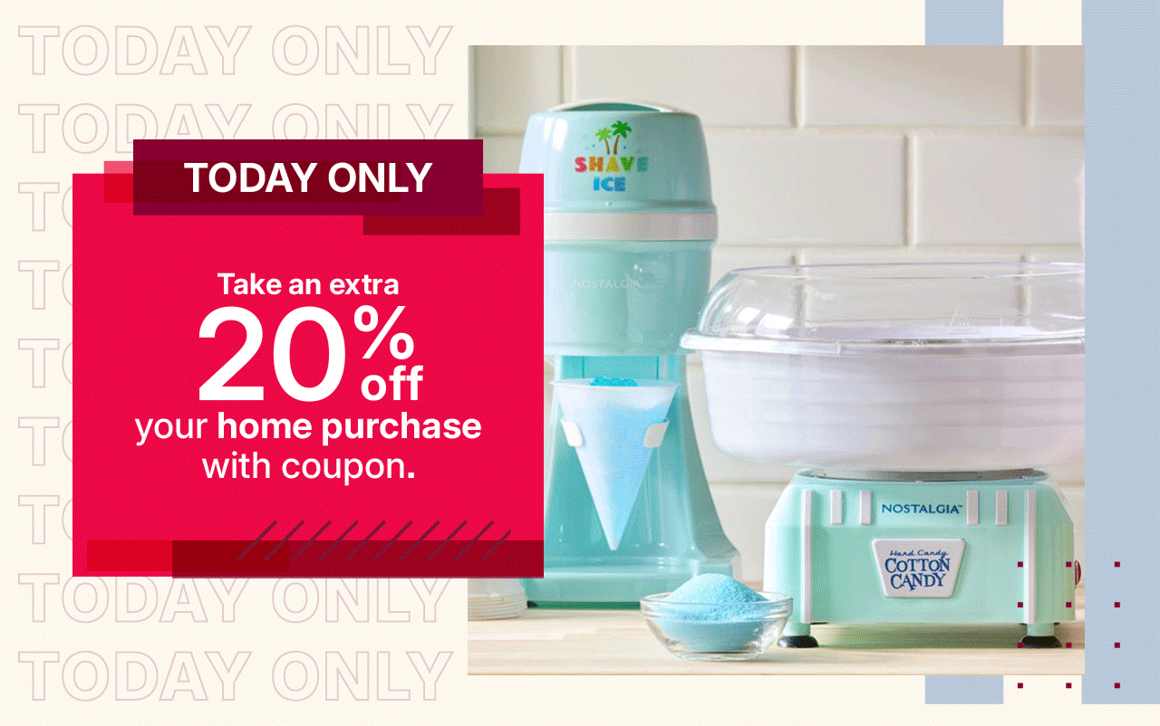 take an extra 20% off your home purchase with coupon