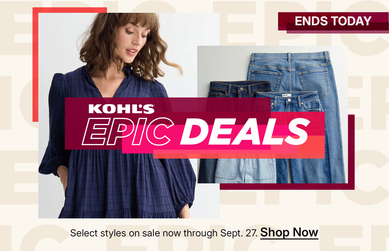 kohl's epic deals