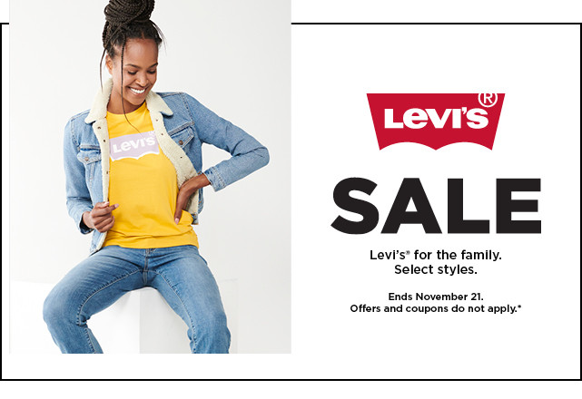 Levi's sale for the family. Select styles. Offers and coupons do not apply. Shop now.