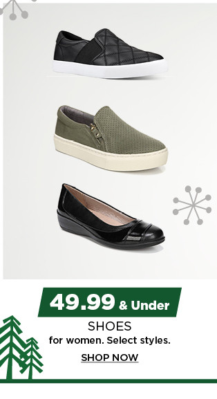 49.99 and under shoes for women. shop now.