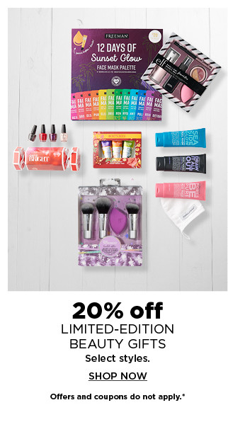 20% off limited edition beauty gifts.  shop now.