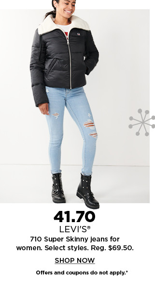 41.70 levis 710 super skinny jeans for women.  shop now.