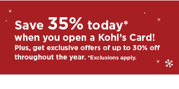 don't have a kohls charge? apply now.