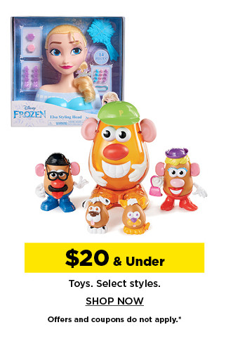 $20 and under toys. shop now.