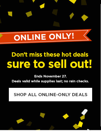 shop online only deals