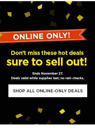 shop online only deals