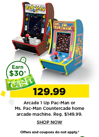 129.99  arcade 1 up pac man or ms pac man home arcade machine. shop now.