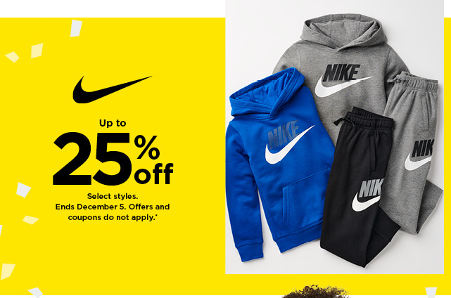 up to 25% off Nike. Select styles. Offers and coupons do not apply. Shop now.