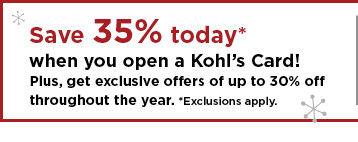 don't have a kohls card? apply now.