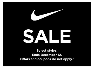 Nike sale for the family. Select styles. Offers and coupons do not apply. Shop now.