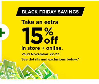 take an extra 15% off using promo code THANKS15. shop now.