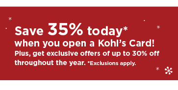 don't have a kohls charge? apply now.