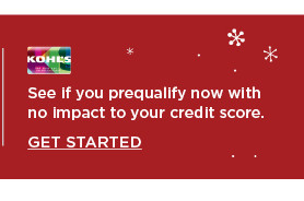 see if you are pre-qualified for a kohls charge today