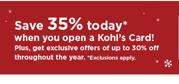 don't have a kohls card? apply now.