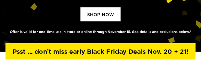 use this promo code for your mystery offer. shop now.