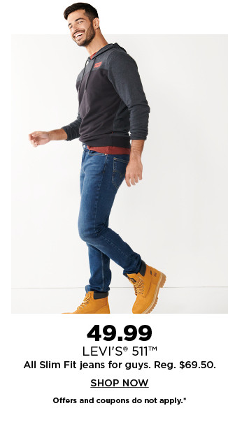 49.99 all levis 511 slim fit jeans for guys. shop now.